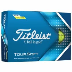 Titleist Tour Soft Yellow Golf Balls 2022