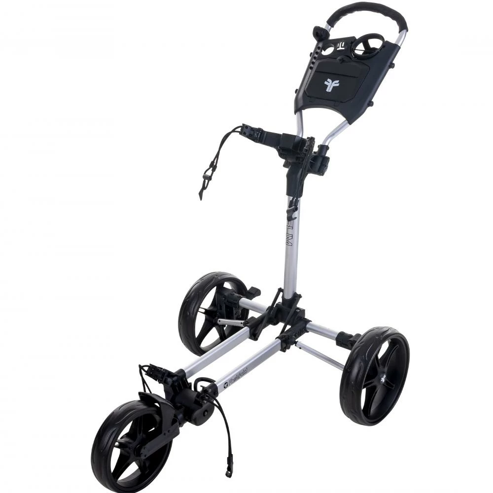 Fastfold Slim Golf Cart Trolley Silver/Black
