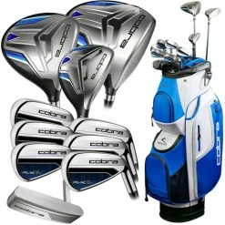 Cobra Golf Cobra Fly XL Golf 11 Piece Package Set Steel Irons (Cart Bag)