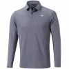 Mizuno Breath Thermo Long Sleeve Shirt (Grey)