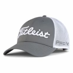 Titleist Performance Meshback Golf Cap 2023 (White Grey)