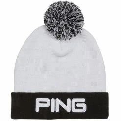 Ping Classic Bobble Hat White/Black