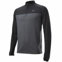 Wilson Golf Wilson Staff Thermal Tech Cover Up Pullover (Black Charcoal)