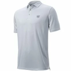 Wilson Golf Wilson Staff Stripe Polo Golf Shirt (Grey)
