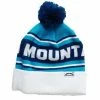 Sun Mountain Knitted Bobble Hat White Blue