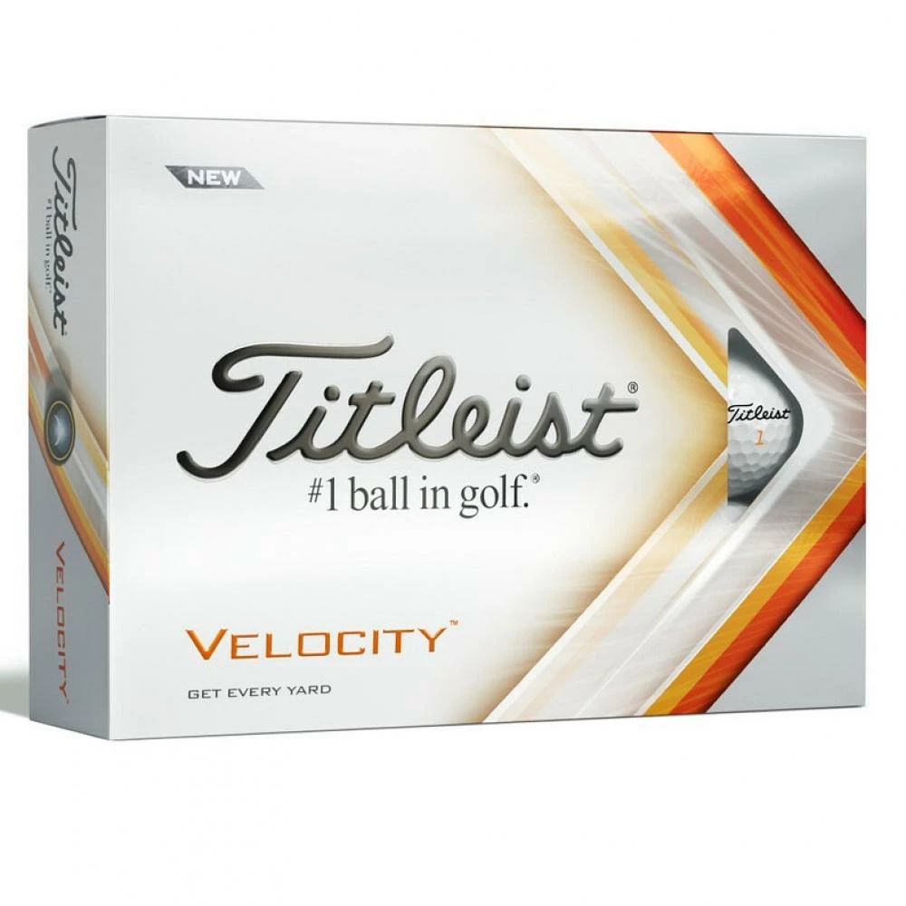 Titleist Velocity Golf Balls White 2022