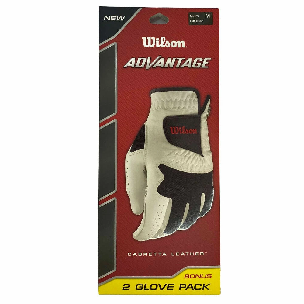 Wilson Golf Wilson Advantage Leather (2-Pack) Golf Gloves - Image 2